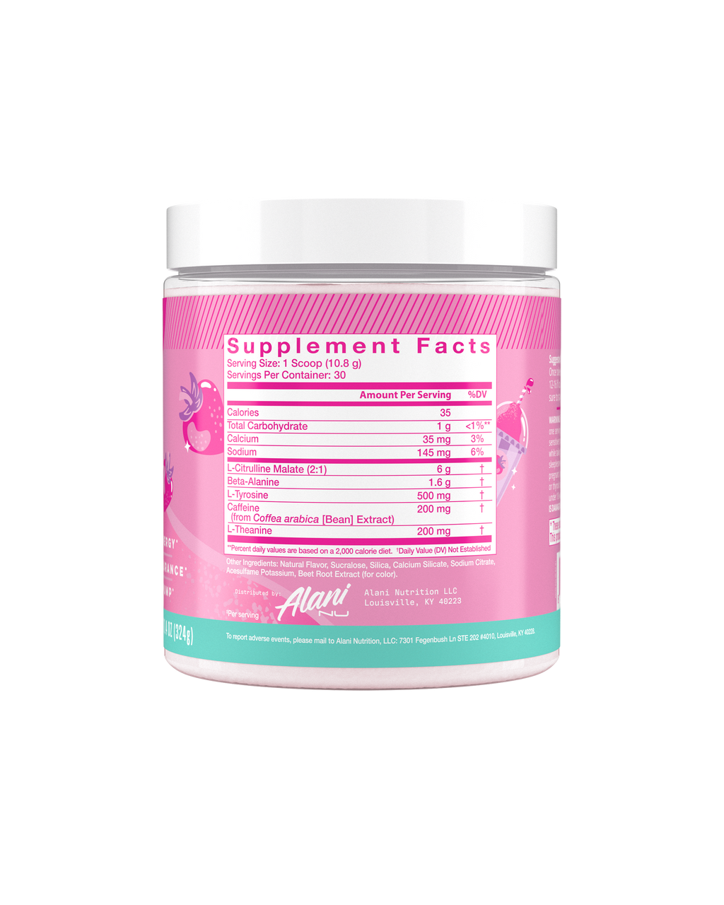 Alani Nu Pre-Workout - Pink Slush J2 - image 2