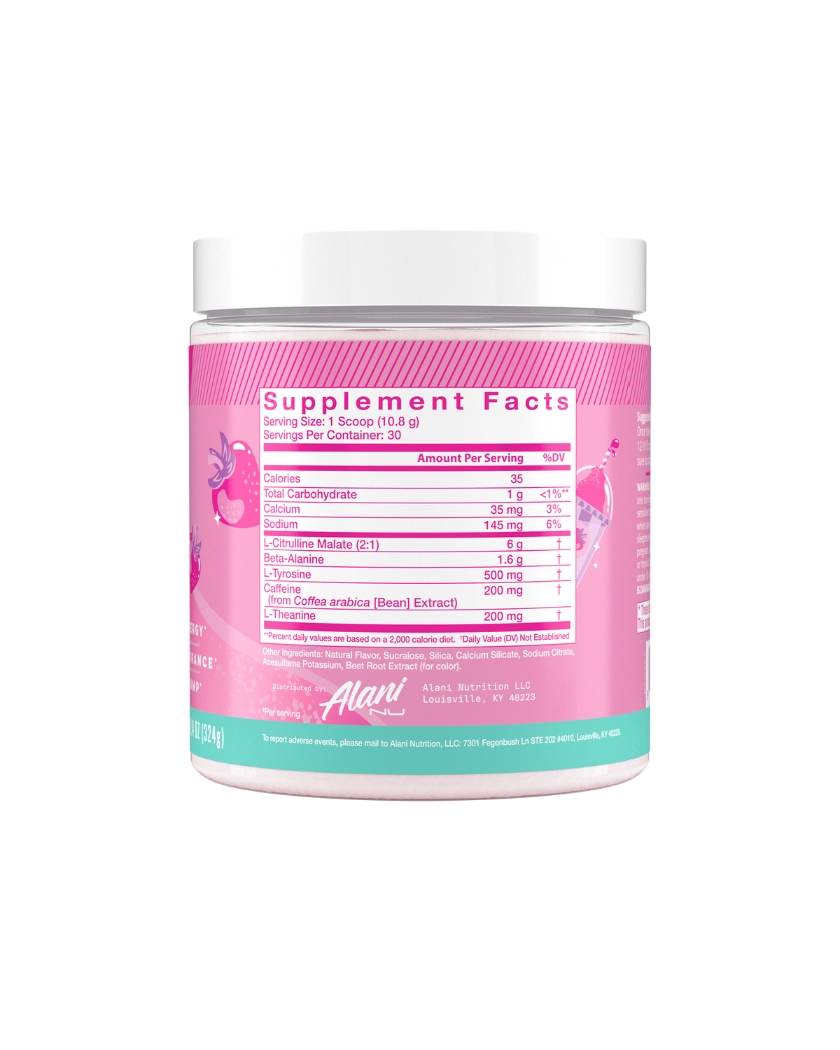 Alani Nu Pre-Workout - Pink Slush J2 - image 2