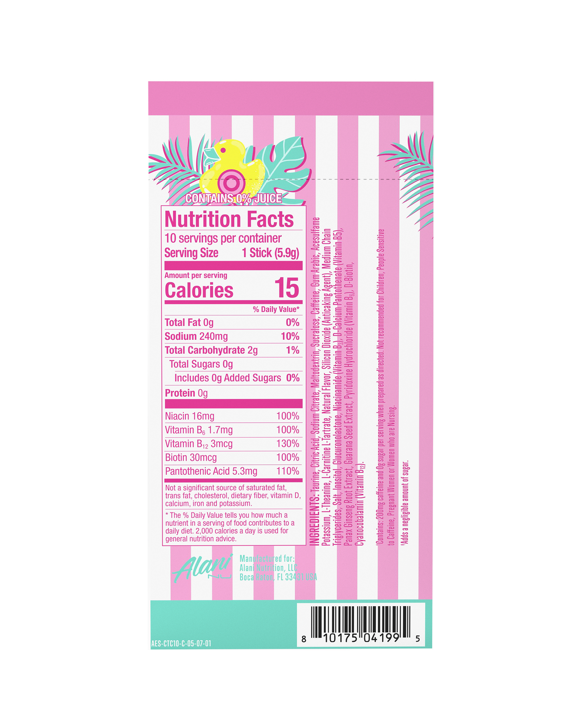 Alani Nu Energy Sticks - Cotton Candy I5 - image 3