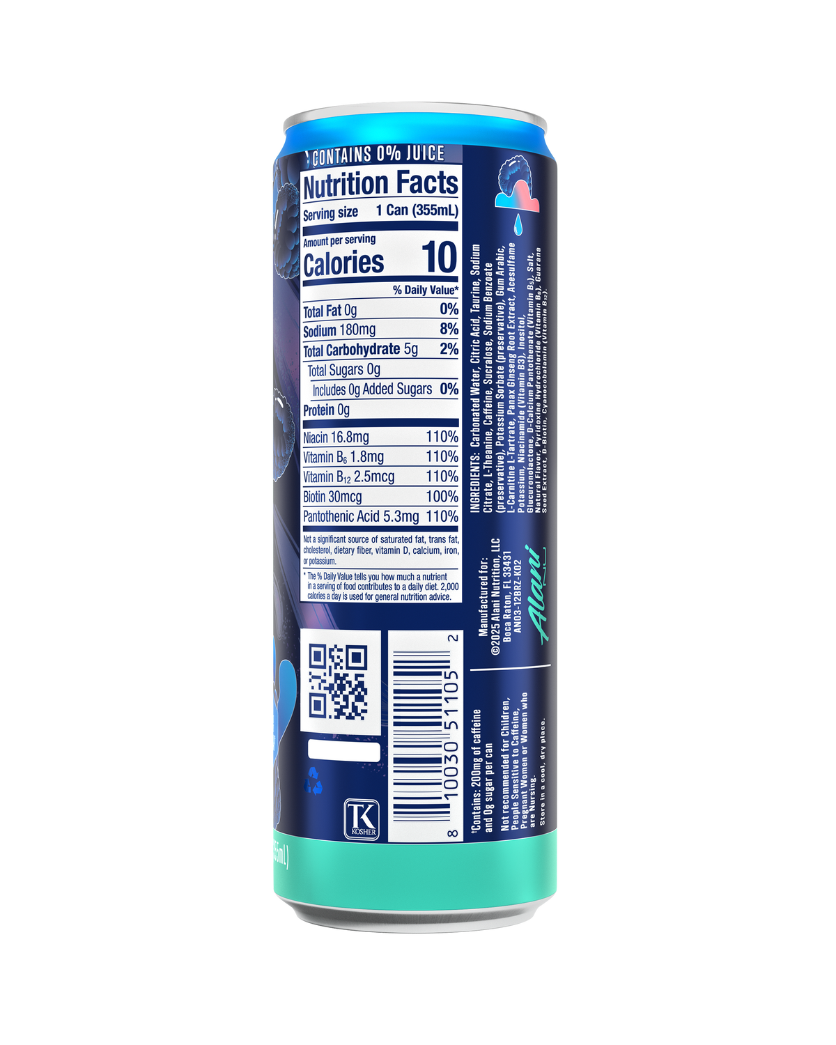 Alani Nu Energy Drink - Breezeberry I5 - image 3