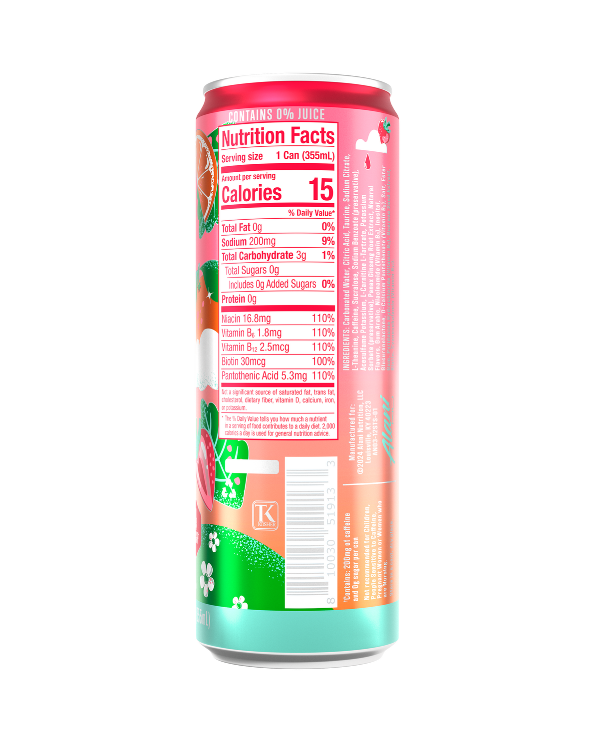 Alani Nu Energy Drink - Strawberry Sunrise N5 - image 3