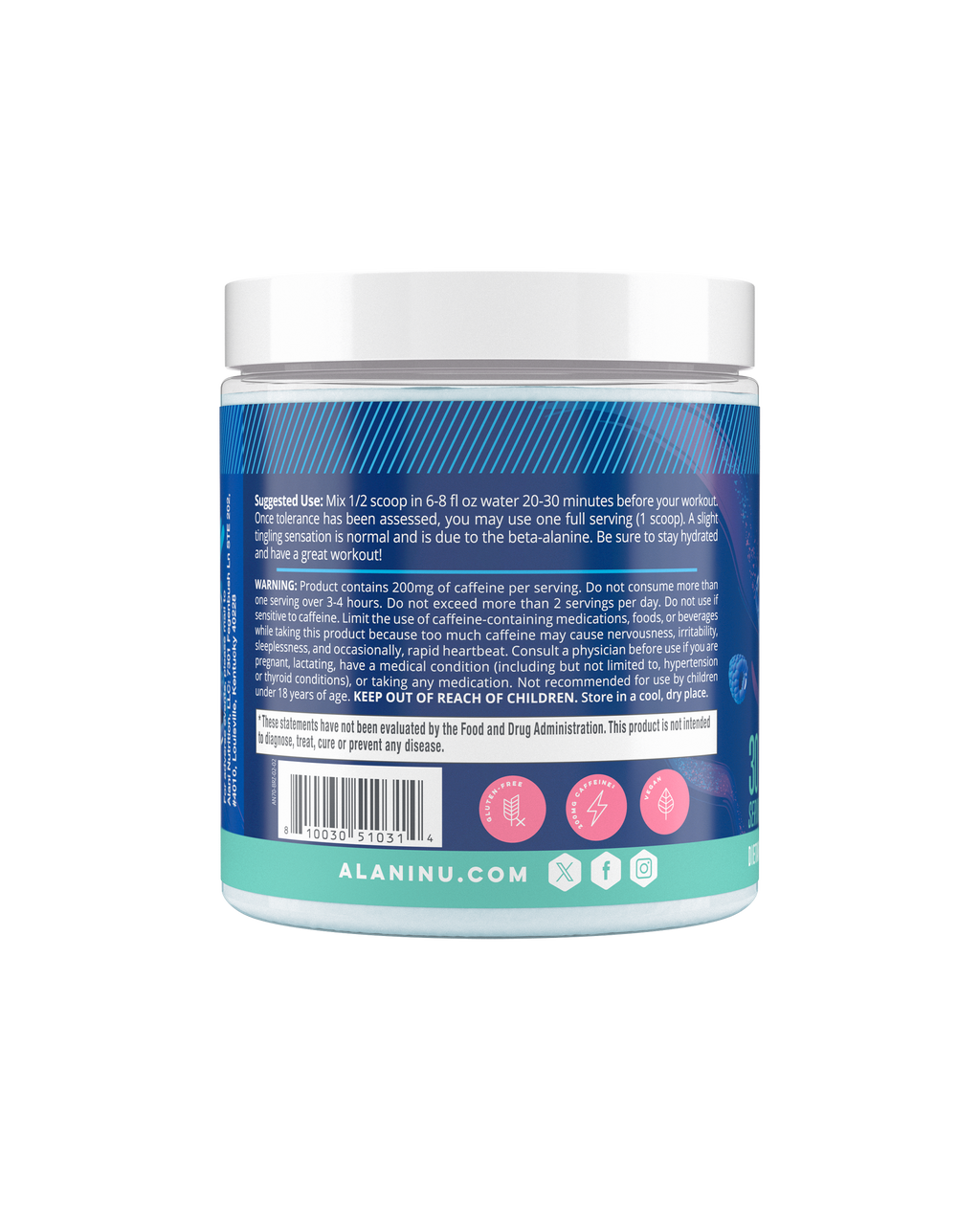 Alani Nu Pre-Workout - Breezeberry K2 - image 3