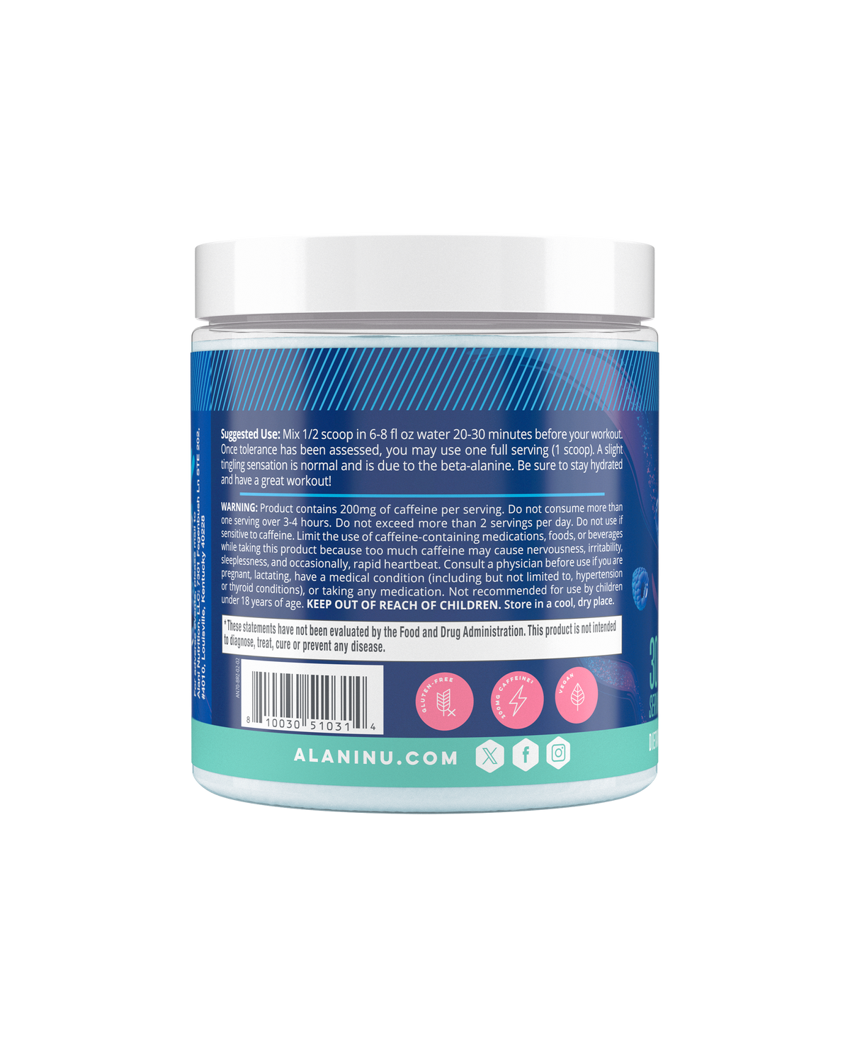 Alani Nu Pre-Workout - Breezeberry K2 - image 3