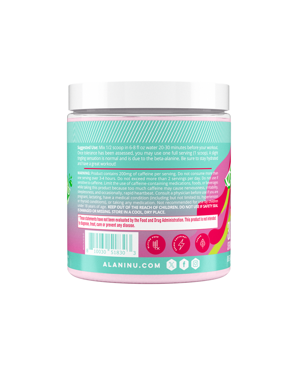 Alani Nu Pre-Workout - Cherry Twist T6 - image 3