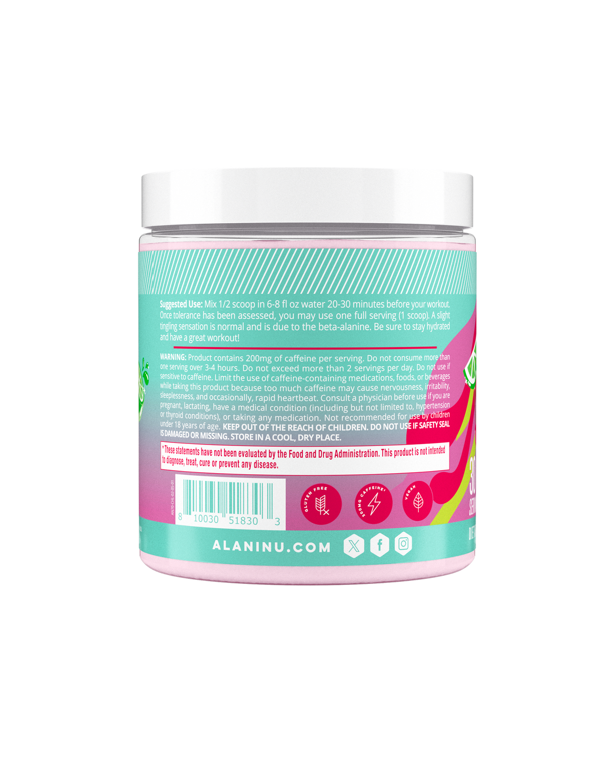 Alani Nu Pre-Workout - Cherry Twist T6 - image 3