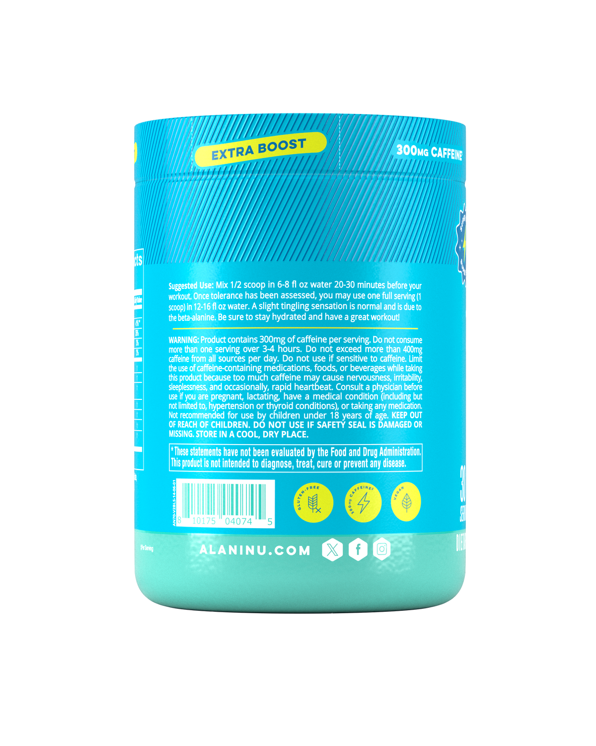 Alani Nu Pre-Workout+ - Blue Slush S2 - image 3
