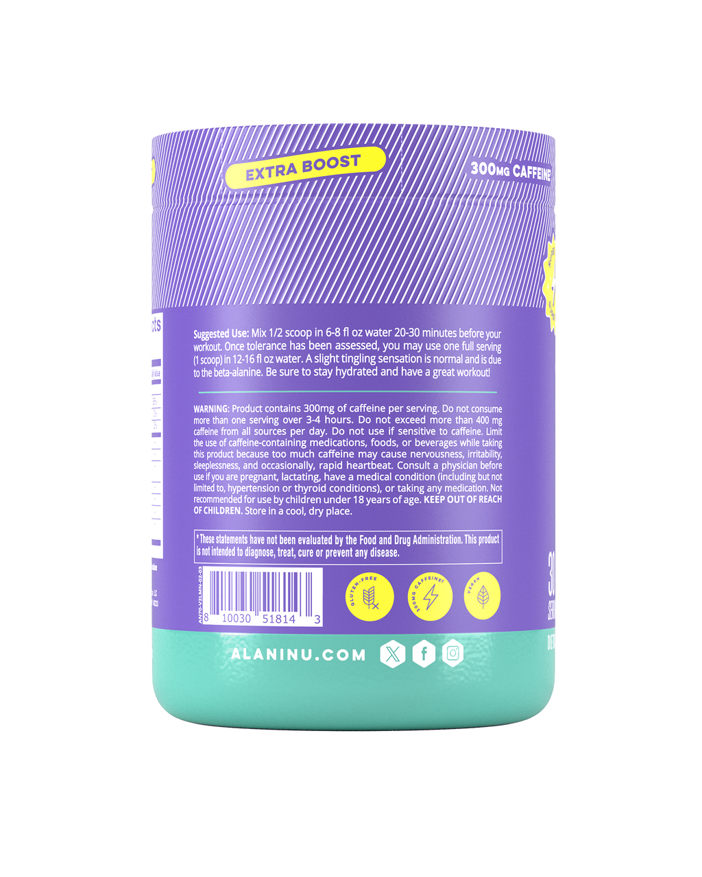 Alani Nu Pre-Workout+ - Frozen Lemonade A7 - image 3