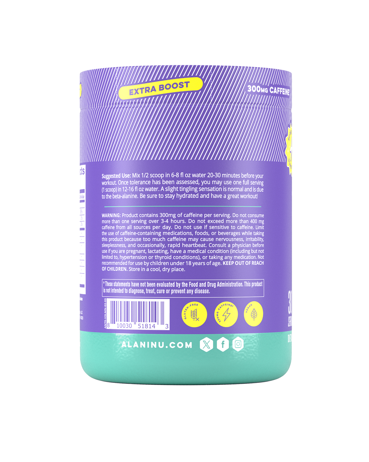 Alani Nu Pre-Workout+ - Frozen Lemonade A7 - image 3