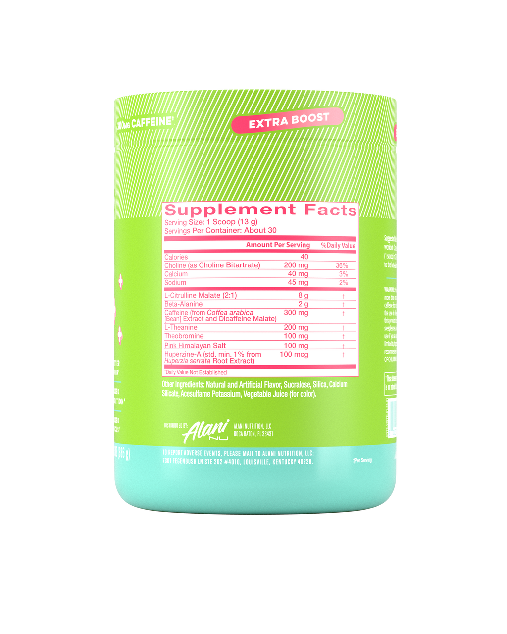 Alani Nu Pre-Workout+ - Kiwiberry V9 - image 2