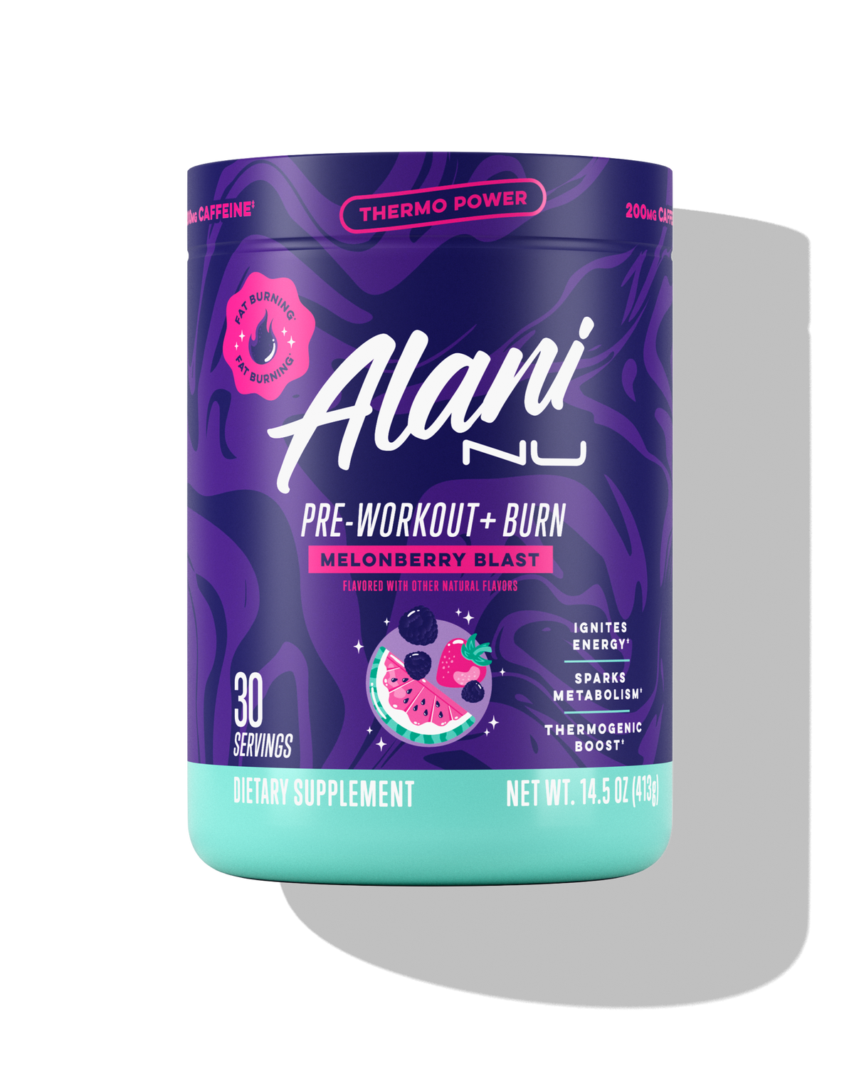 Alani Nu Pre-Workout+ Burn - Melonberry Blast R1 - image 1