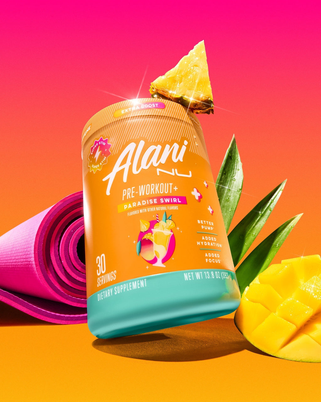 Alani Nu Pre-Workout+ - Paradise Swirl X9 - image 4