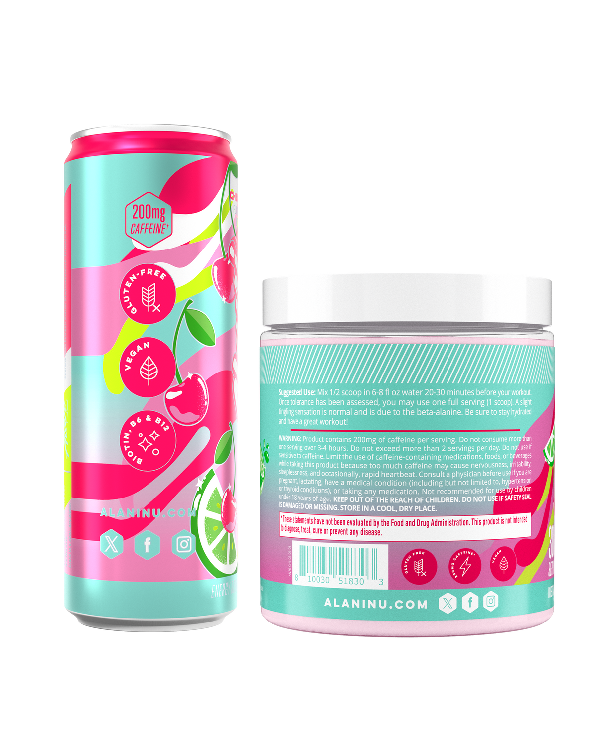 Alani Nu Energy Drink & Pre-Workout - Cherry Twist Z5 - image 2