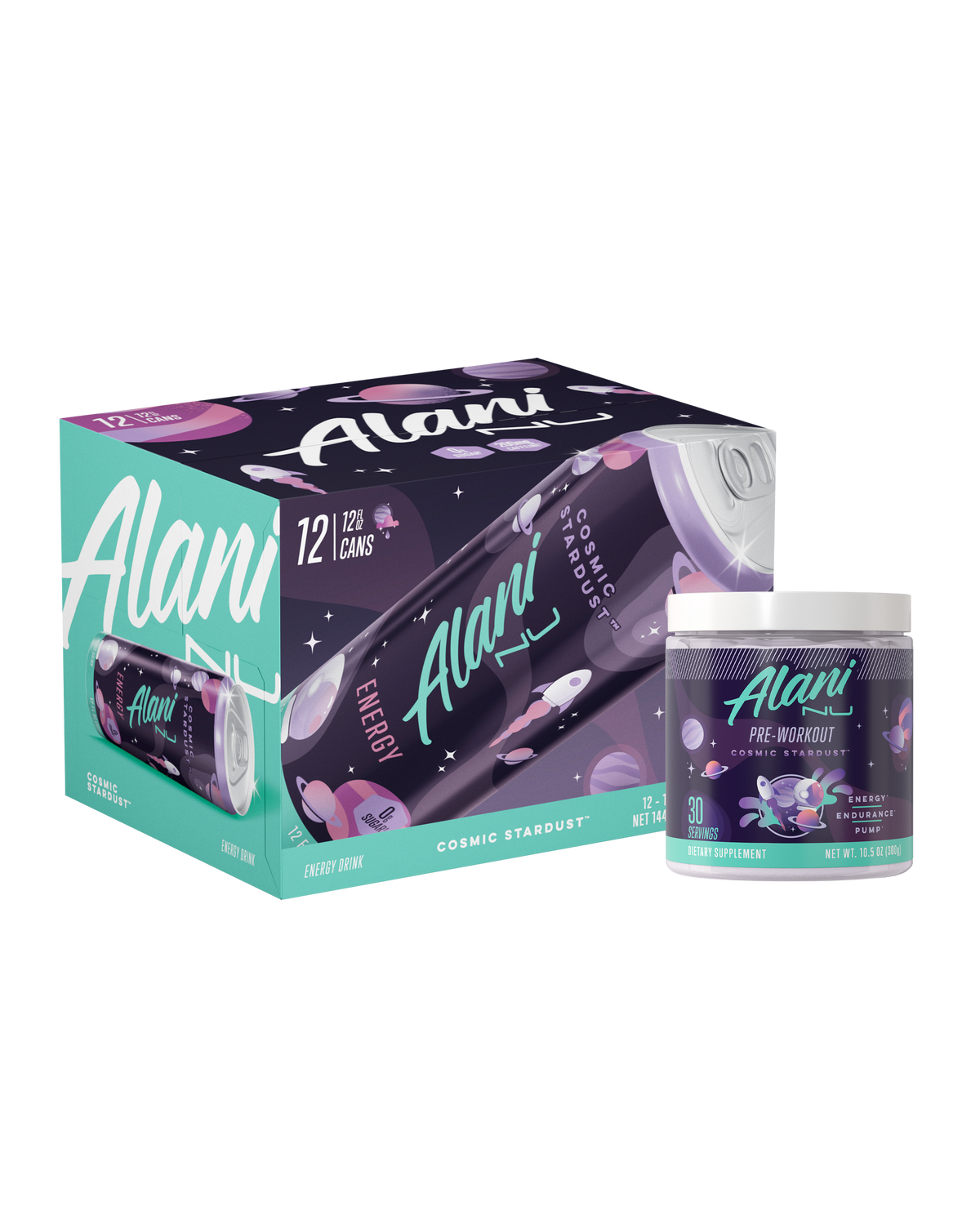 Alani Nu Energy Drink & Pre-Workout - Cosmic Stardust D5 - image 1