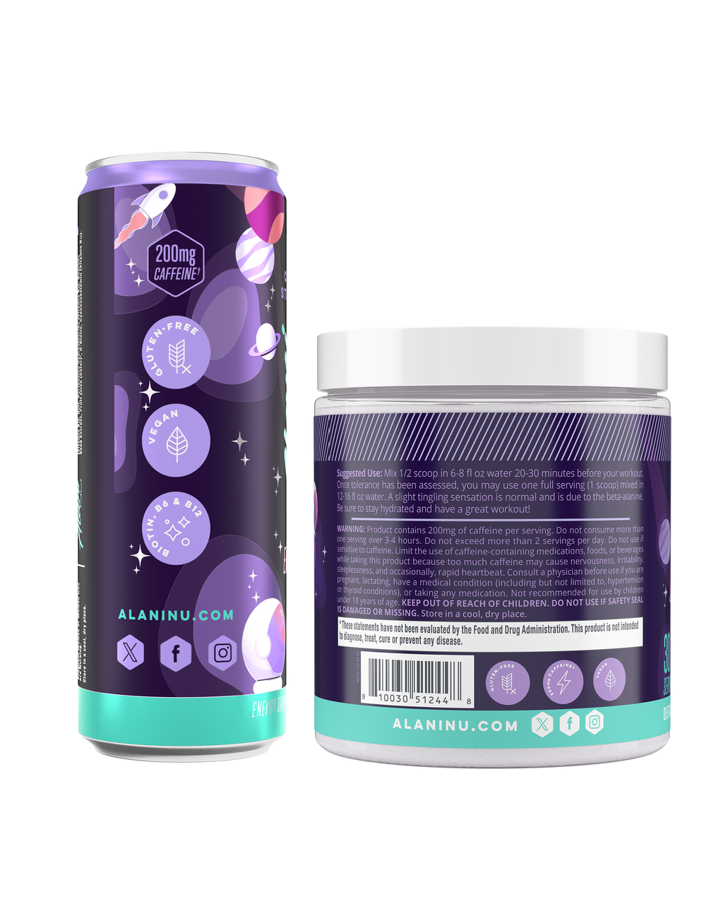 Alani Nu Energy Drink & Pre-Workout - Cosmic Stardust D5 - image 3