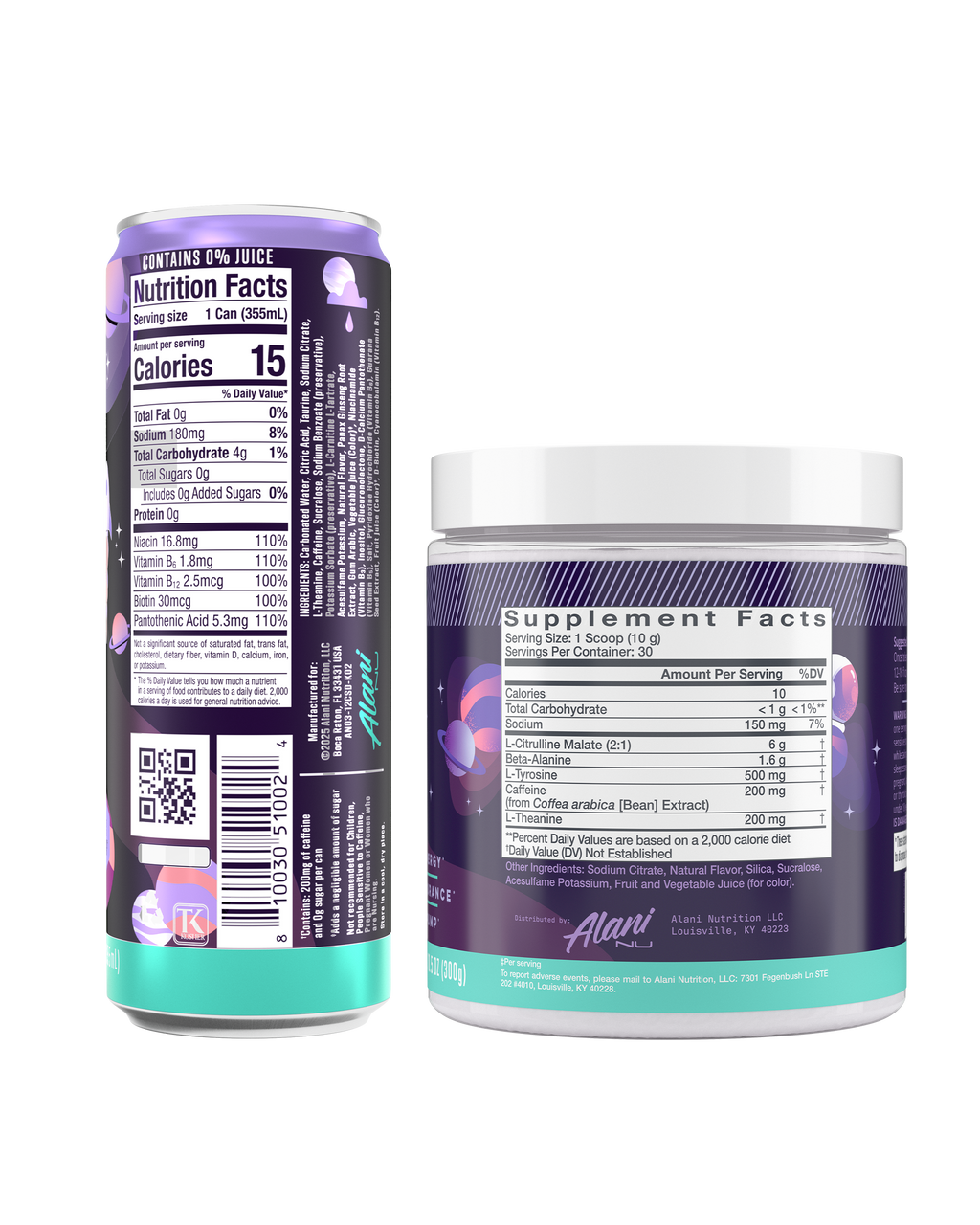 Alani Nu Energy Drink & Pre-Workout - Cosmic Stardust D5 - image 2