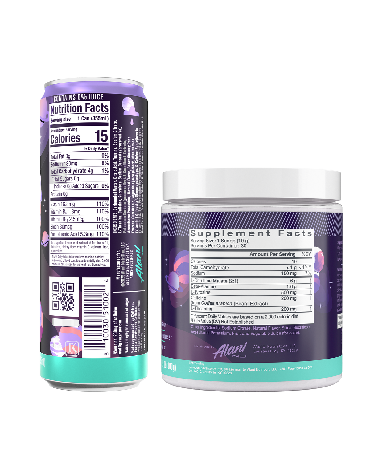 Alani Nu Energy Drink & Pre-Workout - Cosmic Stardust D5 - image 2