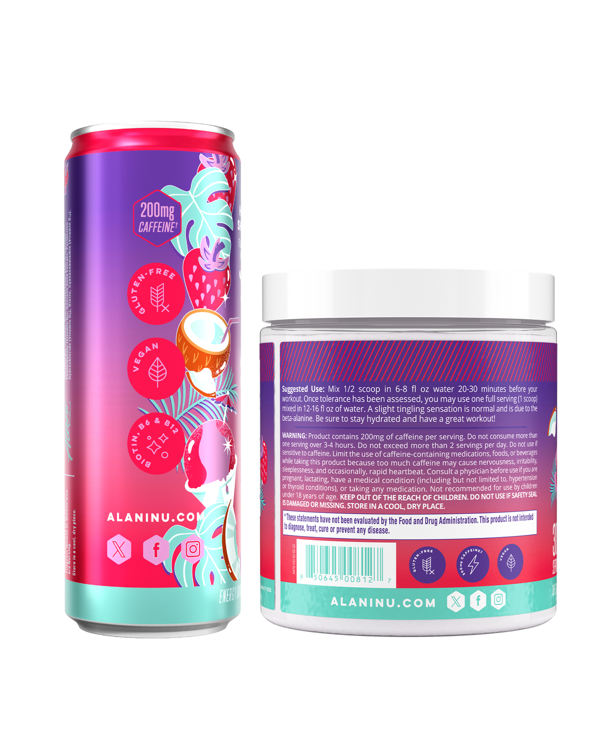 Alani Nu Energy Drink & Pre-Workout - Hawaiian Shaved Ice T3 - image 2