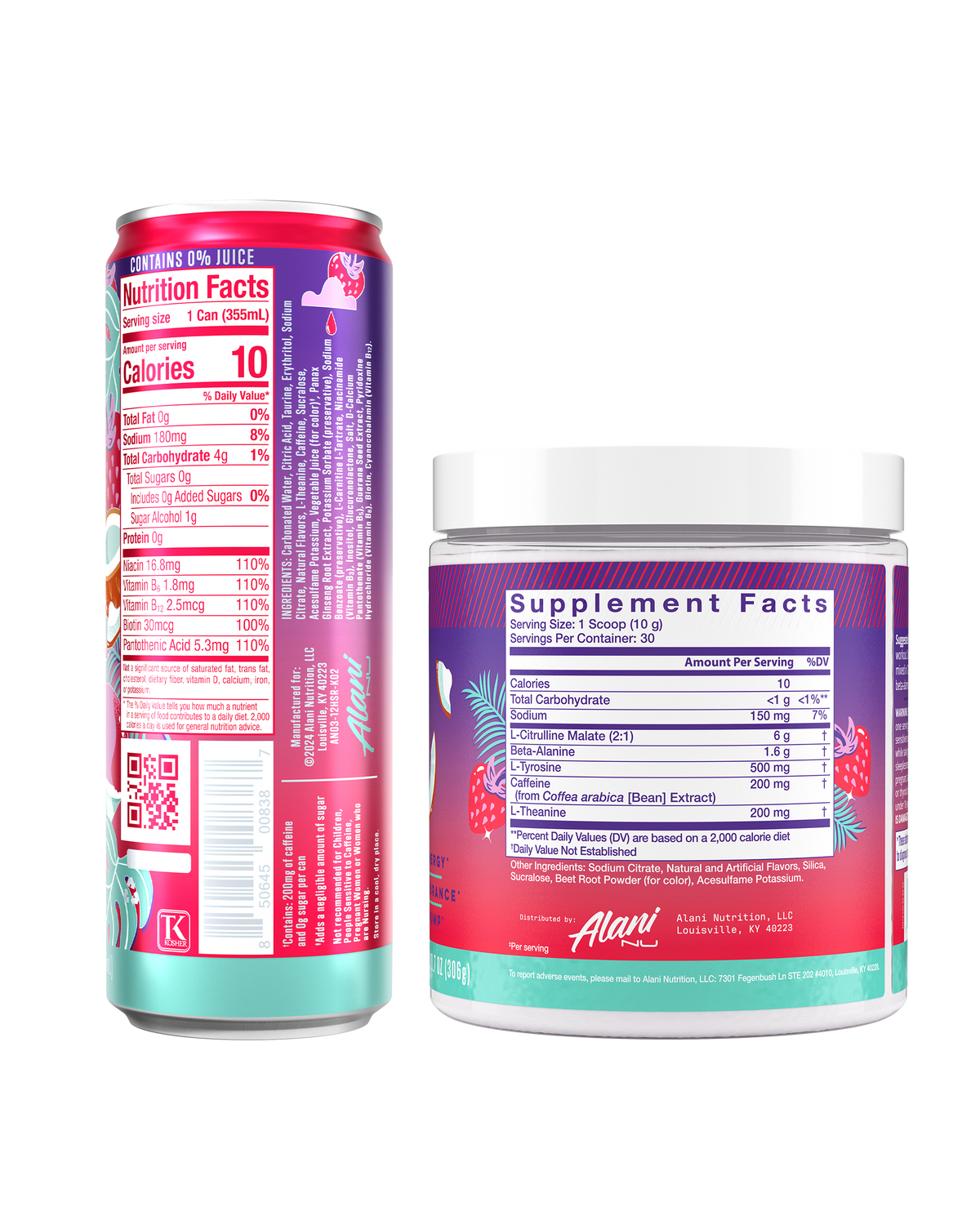 Alani Nu Energy Drink & Pre-Workout - Hawaiian Shaved Ice T3 - image 3