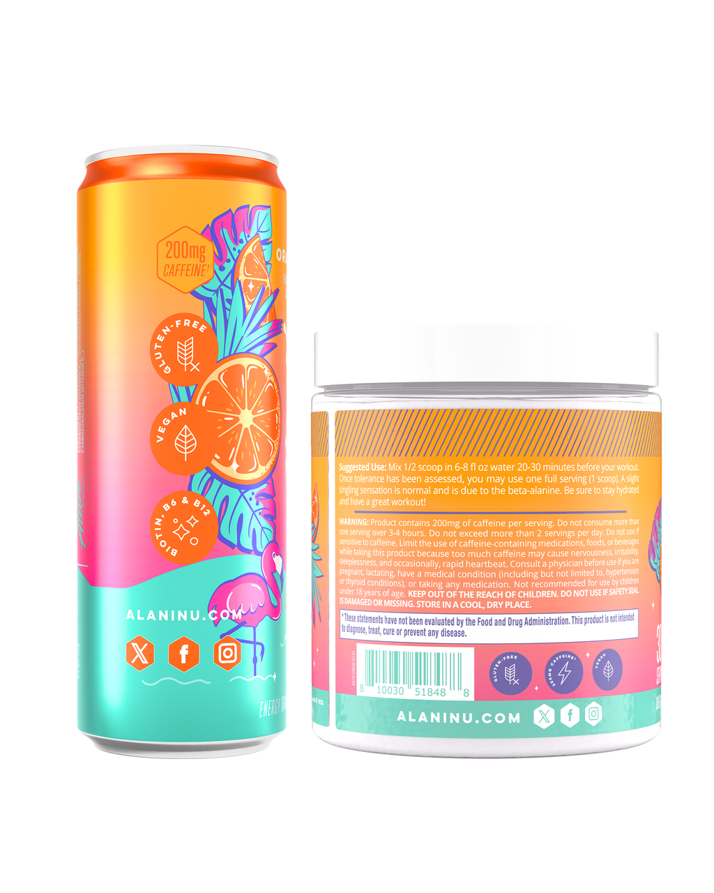 Alani Nu Energy Drink & Pre-Workout - Orange Kiss S3 - image 2