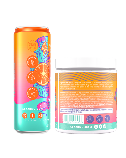Alani Nu Energy Drink & Pre-Workout - Orange Kiss J2 - image 2