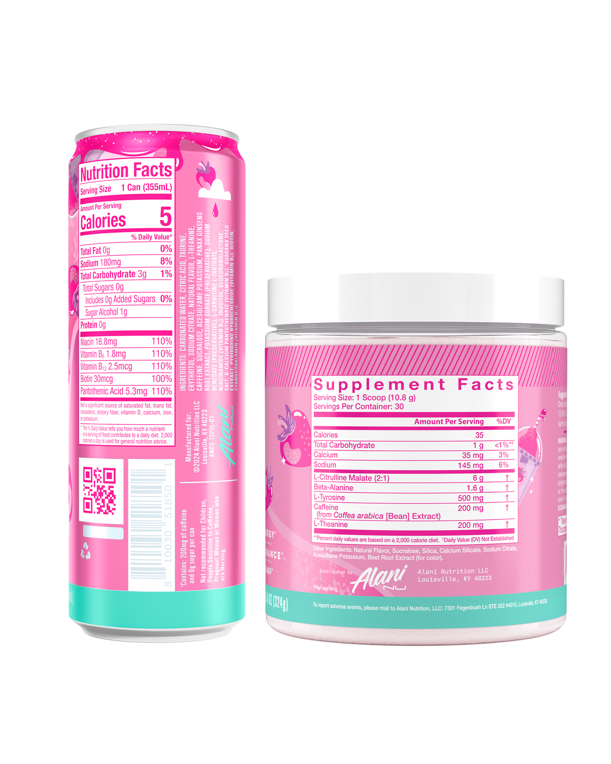 Alani Nu Energy Drink & Pre-Workout - Pink Slush M1 - image 3