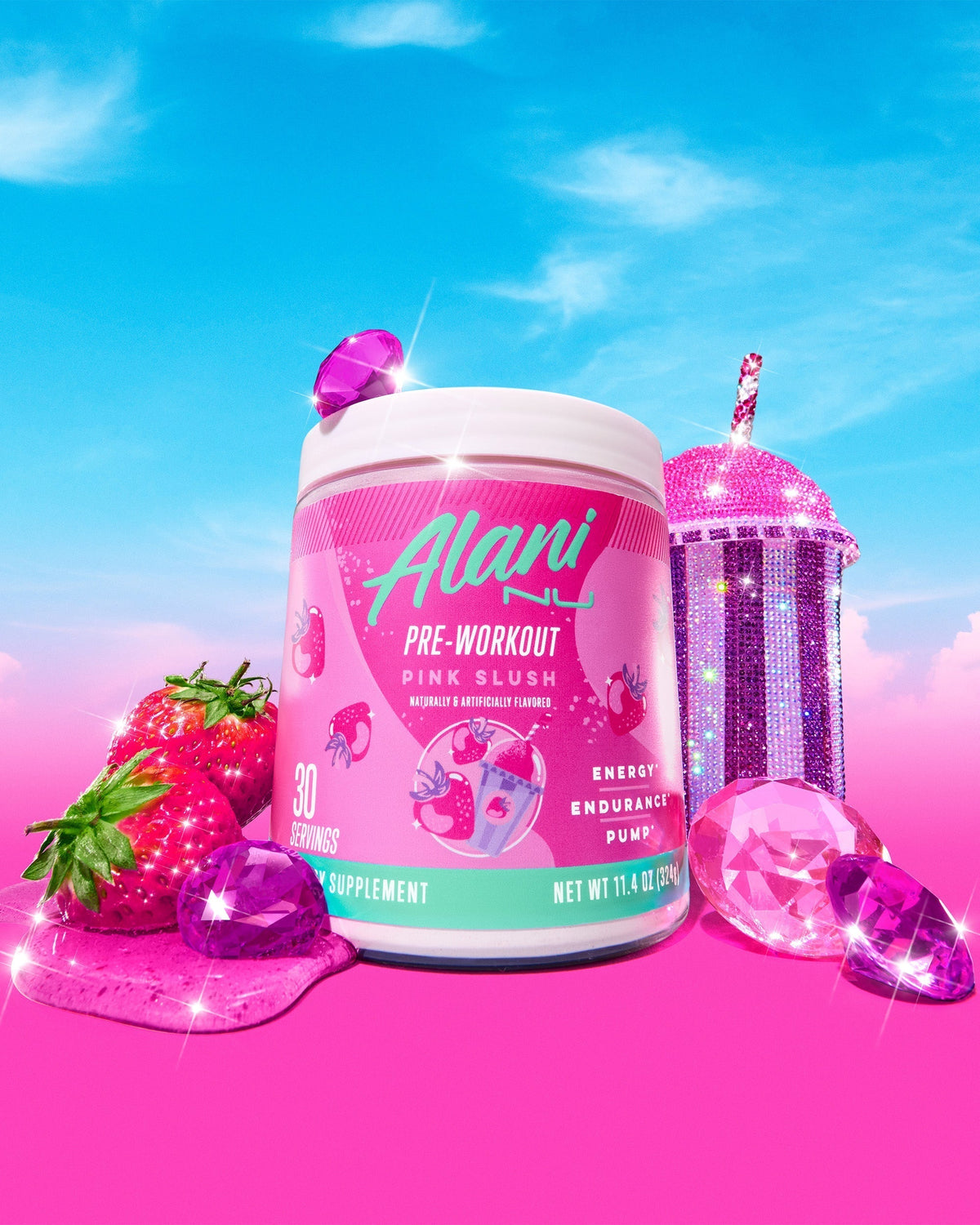 Alani Nu Energy Drink & Pre-Workout - Pink Slush M1 - image 5
