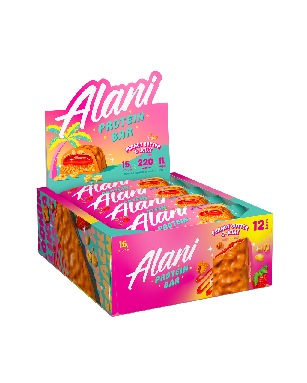 Alani Nu Protein Bar - Peanut Butter & Jelly O6 - image 4
