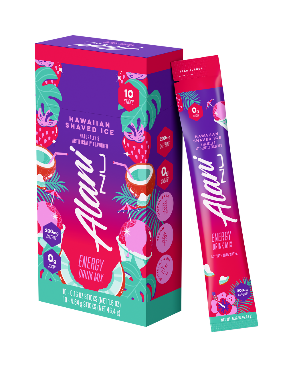 Alani Nu Energy Sticks - Hawaiian Shaved Ice D7 - image 2
