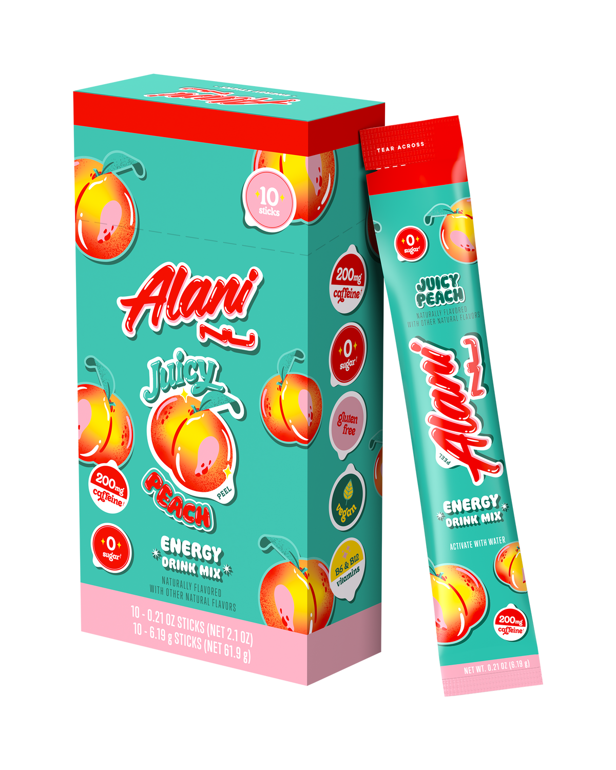 Alani Nu Energy Sticks - Juicy Peach S9 - image 2