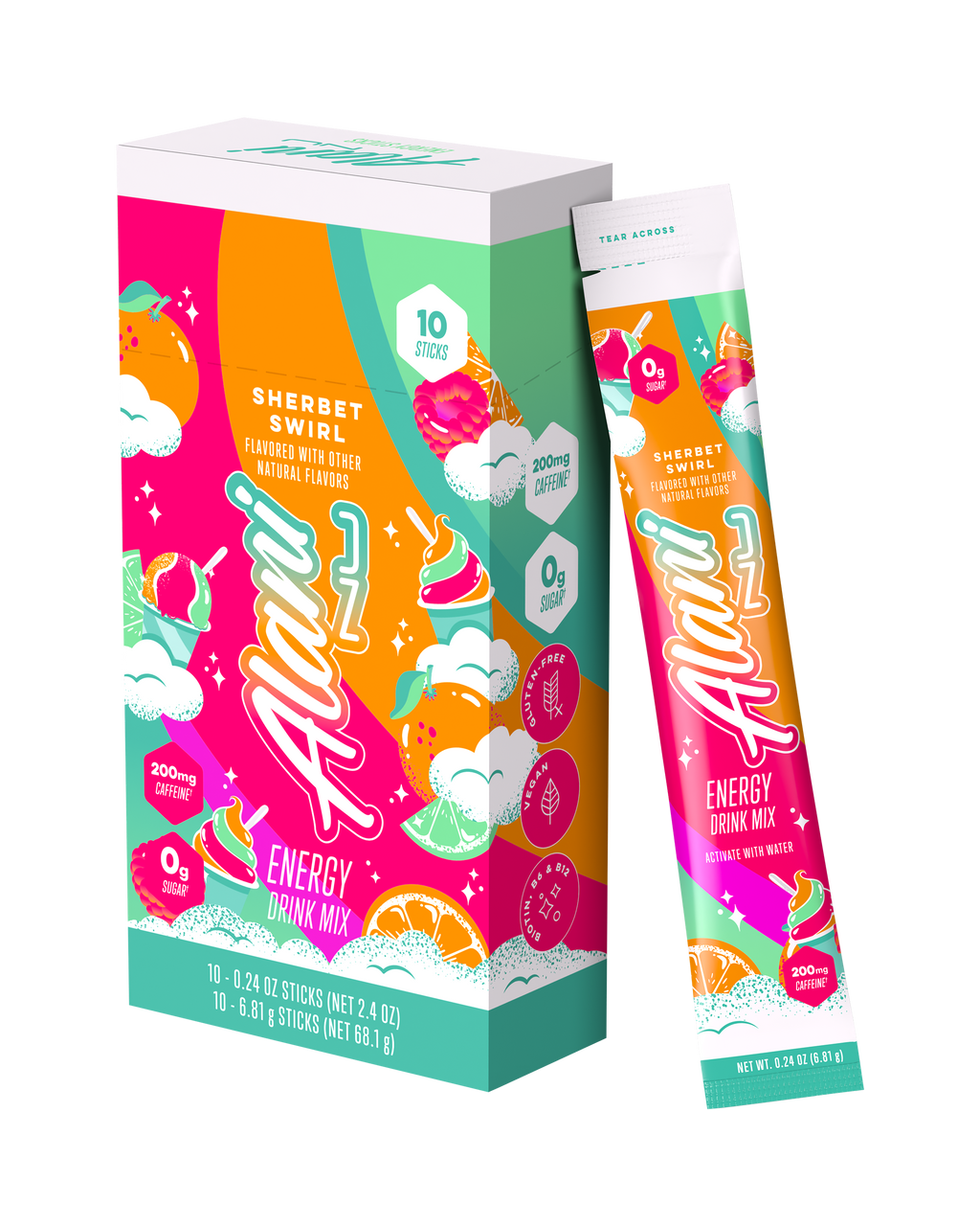 Alani Nu Energy Sticks - Sherbet Swirl A0 - image 2