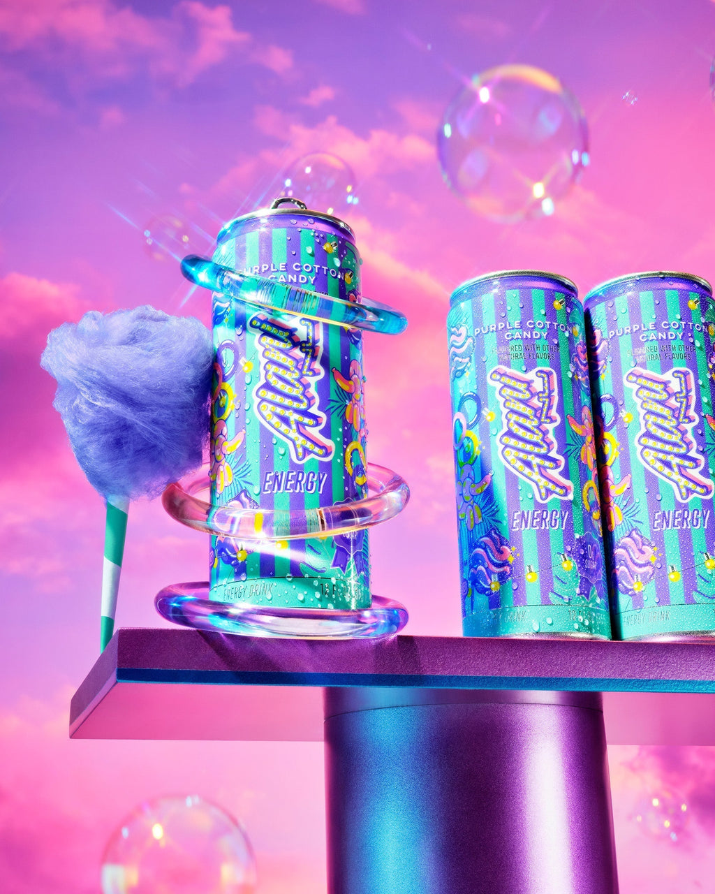 Alani Nu Energy Drink - Purple Cotton Candy J7 - image 5