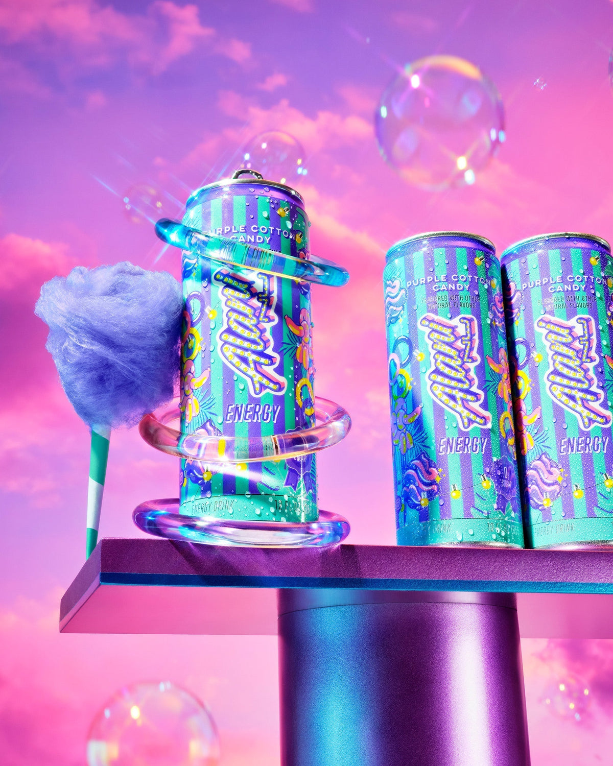 Alani Nu Energy Drink - Purple Cotton Candy J7 - image 5
