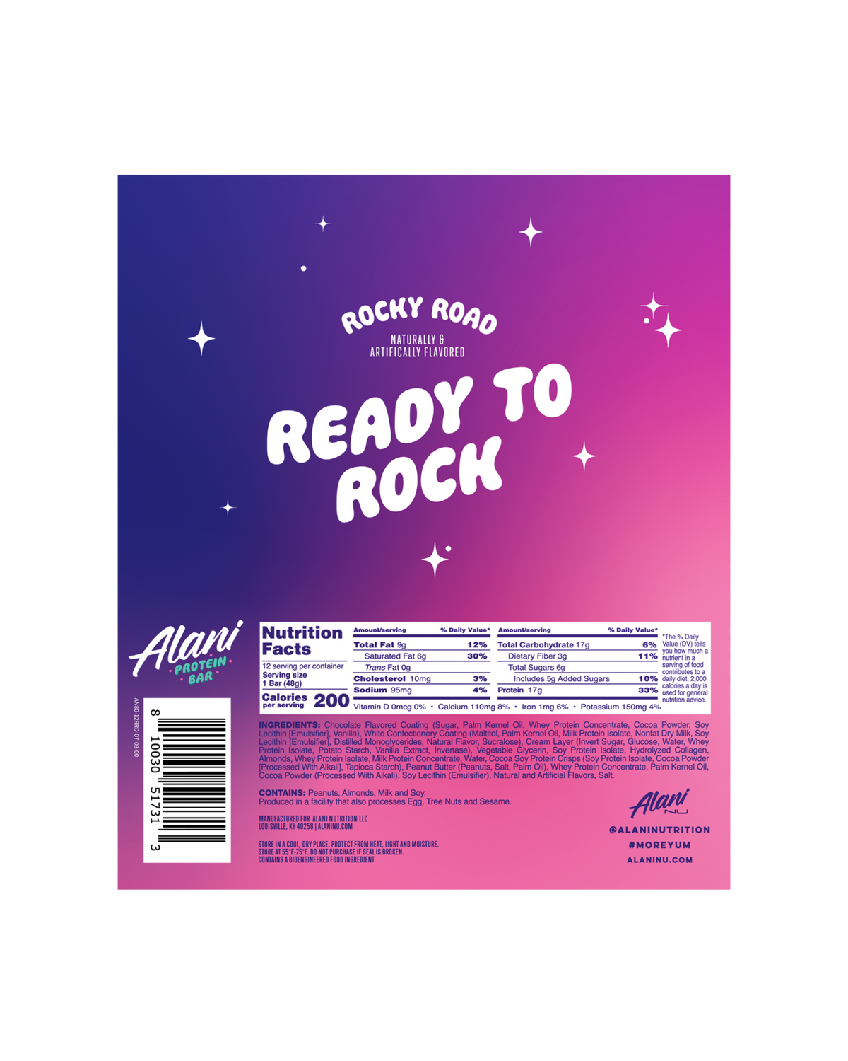 Alani Nu Protein Bar - Rocky Road D5 - image 3