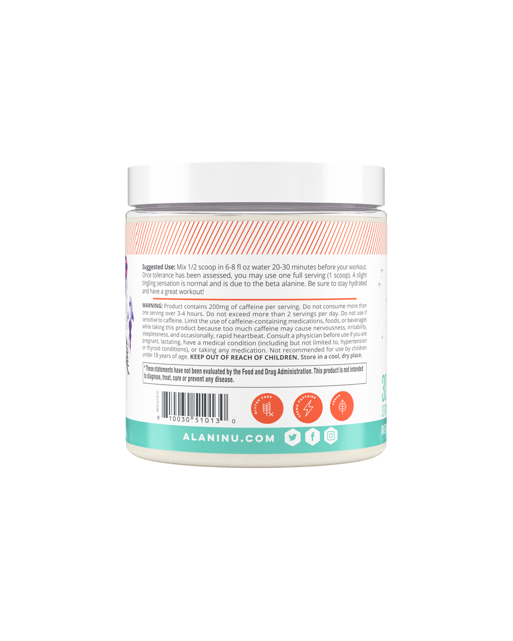 Alani Nu Pre-Workout - Galaxy Lemonade B0 - image 2