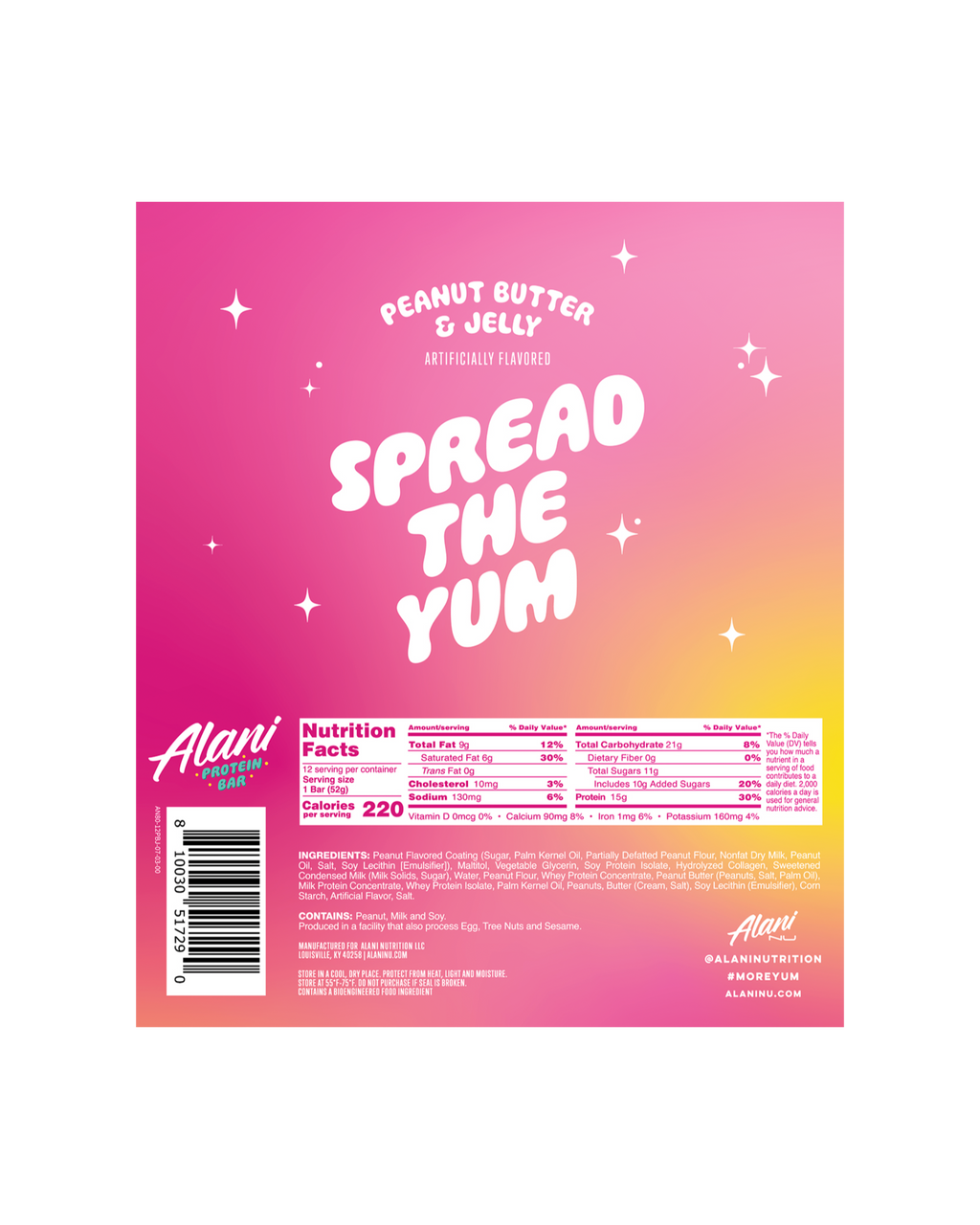 Alani Nu Protein Bar - Peanut Butter & Jelly I0 - image 4