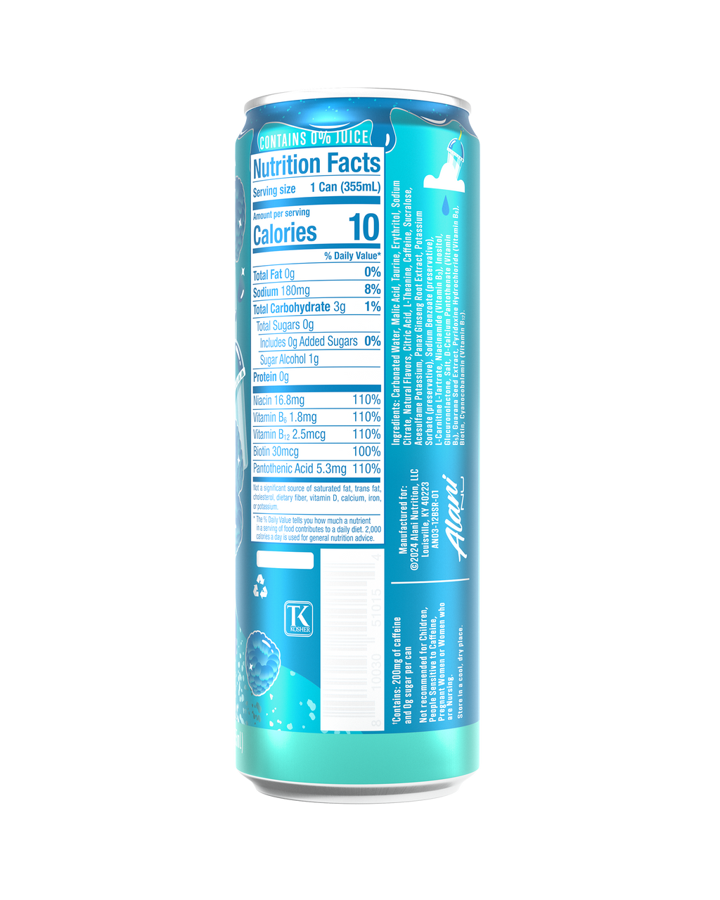 Alani Nu Energy Drink - Blue Slush E1 - image 3