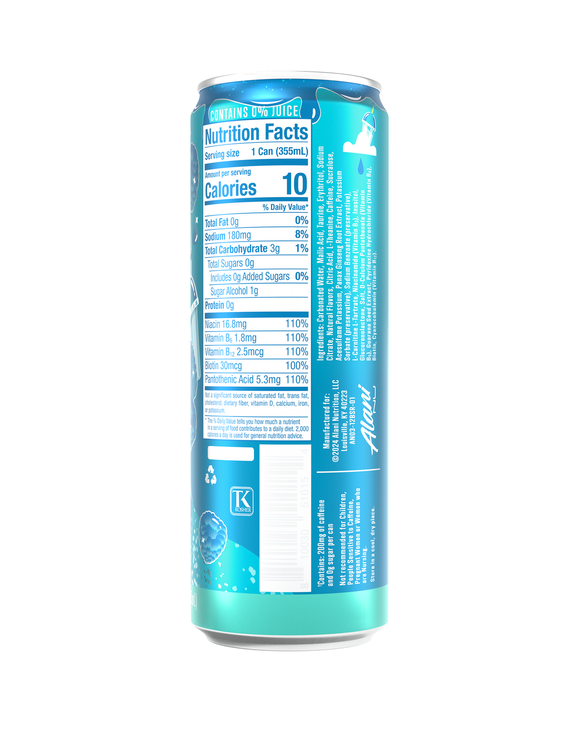 Alani Nu Energy Drink - Blue Slush E1 - image 3