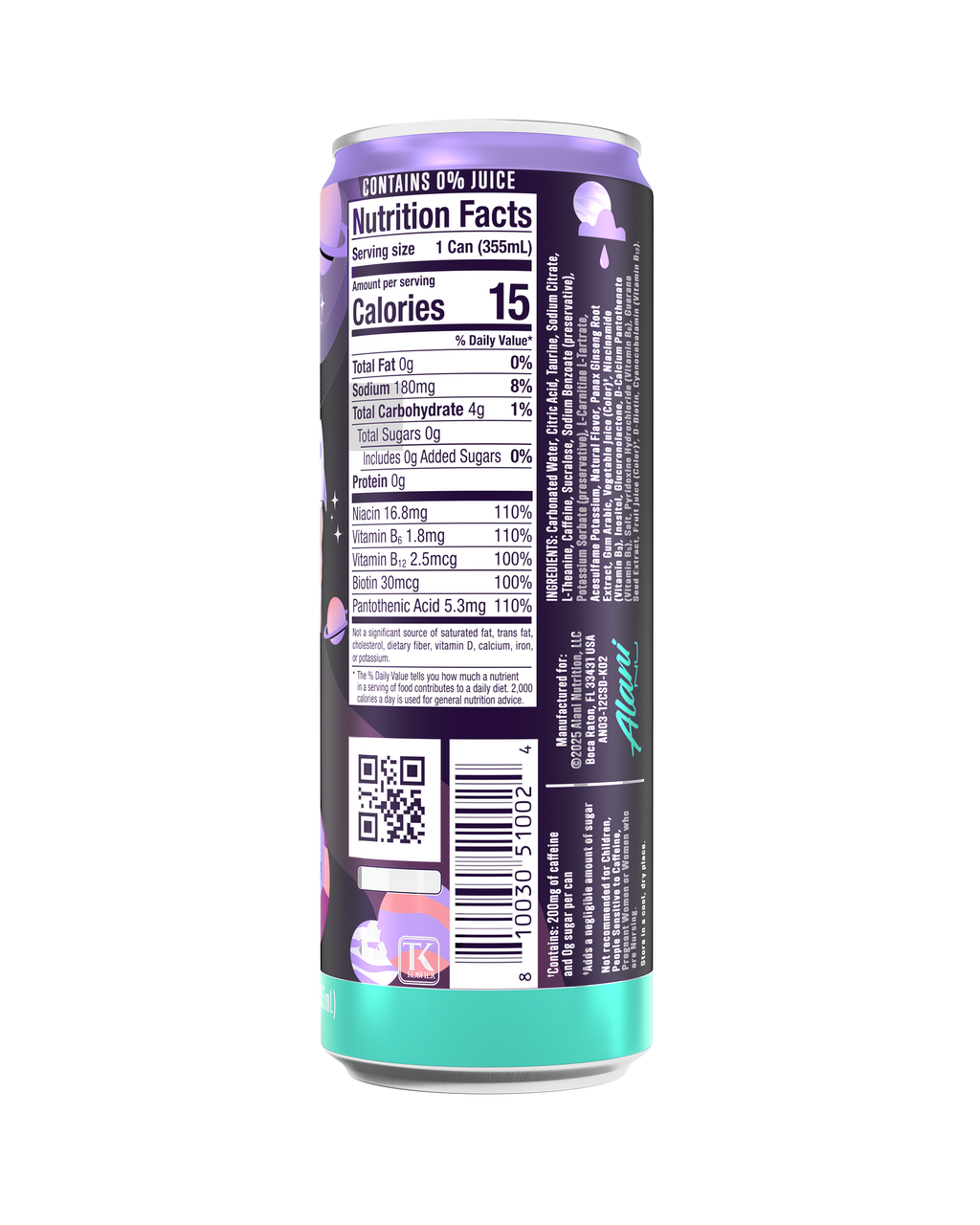 Alani Nu Energy Drink - Cosmic Stardust W3 - image 3