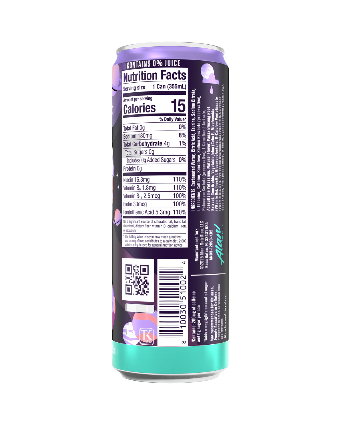 Alani Nu Energy Drink - Cosmic Stardust W3 - image 3