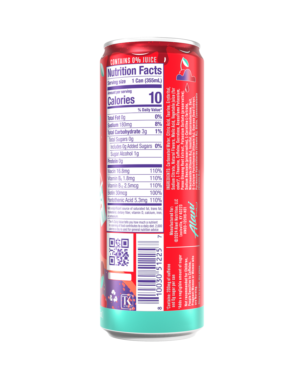 Alani Nu Energy Drink - Cherry Slush S0 - image 3
