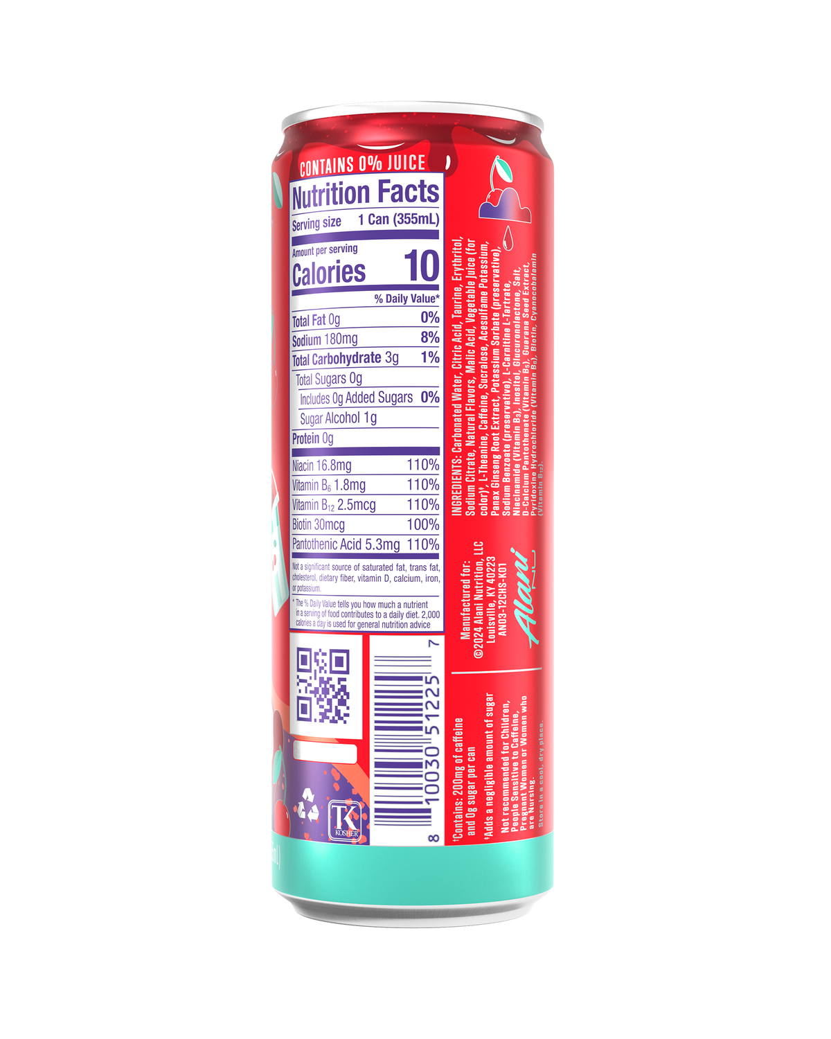 Alani Nu Energy Drink - Cherry Slush S0 - image 3