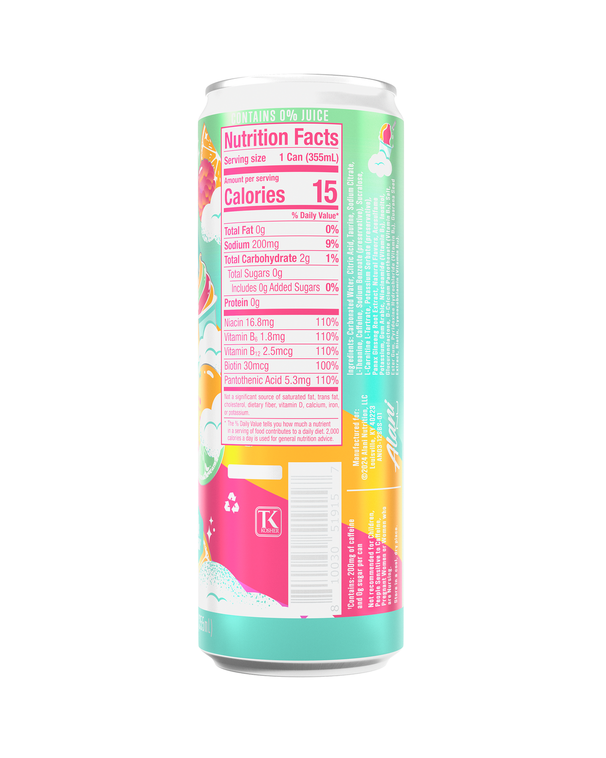 Alani Nu Energy Drink - Sherbet Swirl W2 - image 3