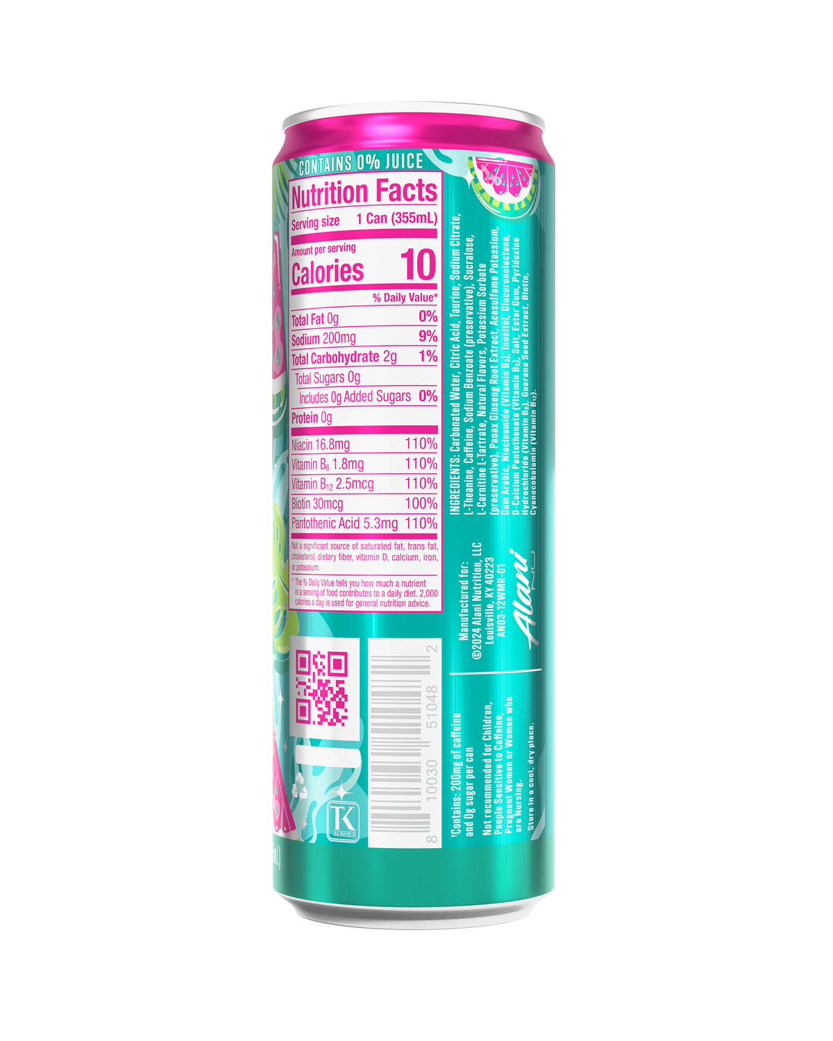 Alani Nu Energy Drink - Watermelon Wave C7 - image 3